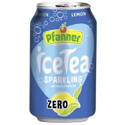 Pfanner Eistee Lemon Zero Sparkling 0,33l DPG