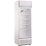 METRO Professional Getränkekühlschrank GSC2350 mit einer Glastür (324L) weiß, 1.62 kWh/24h, 220-240 V, Kühlschrank, LED-Beleuchtung, 4 verstellbaren Einlegeböden für Gastronomie, Bar, Restaurant