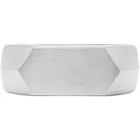 Fingerring FOSSIL "Schmuck Geschenk Edelstahl Ring HARLOW LINEAR" Gr. 20,5, silber (edelstahlfarben), Fingerringe, Damen, 20,5, Edelstahl, 9mm