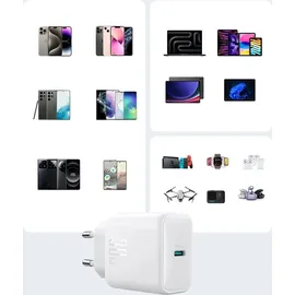 Joyroom JR-TCF24 USB-C PD 30W QC SFC - weiß + 1m USB-C Kabel