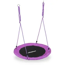 Relaxdays Nestschaukel Ø 110 cm Lila