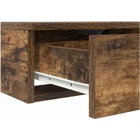 vidaXL Bettschubladen Räuchereiche 150x36,5x16,5 cm