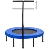 vidaXL Fitness Trampolin 102 cm inkl. Griff und Sicherheitspolster blau