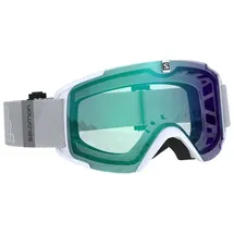 Salomon Xview Photo Unisex-Skibrille, Weiß/AW Blue, L40844200