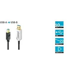 FiberX FX-I545-030 - USB 3.2 Gen1 USB-A / USB-B Kabel - AOC Glasfaser - 30,0m Ka...