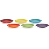 Le Creuset Teller sechsteilig, Rainbow