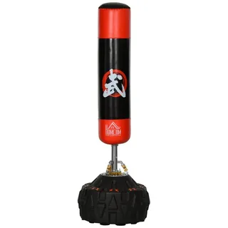 HOMCOM Standboxsack Standboxsack mit Reifenstandfuß bunt|rot|schwarz
