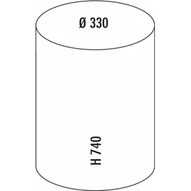 Wesco WESCO® Standascher 50 mit Sieb, anthrazit