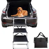 hundetreppe große Hunde - Hundetreppe Auto 4 Stufen - Klappbare Aluminium Hun...