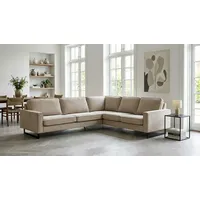 Home Affaire Ecksofa HOME AFFAIRE "Pinto, XXL, 250/290 cm, langer Schenkel, Ottomane", grau (hellgrau), B:290cm H:85cm T:250cm, Luxus-Microfaser in Lederoptik(100% Polyester);Cord (92% Polyester, 8% Polyamide), Sofas, Ecksofa, Cord, Chenille, Lederoptik, mit Keder,