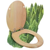 Calmwaters WC Sitz Modern Wellness, Absenkautomatik Holz (26LP2846_MM)
