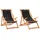 vidaXL Strandstuhl Klappbar Schwarz