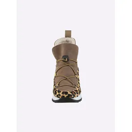 Heine Stiefelette in braun-leo | Gr.: 38