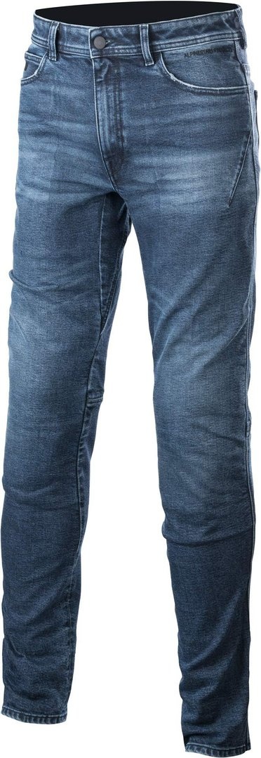 Alpinestars Argon Slim Fit Denim Motorfiets Textiel Broek, blauw, 40 Voorman