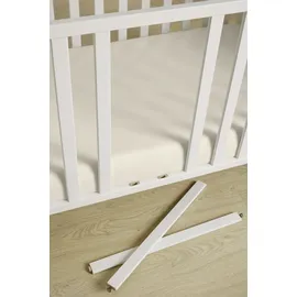 yuny by paidi Babybett »LOVELY ALIV in Off-White« Gitterbett höhenverstellbar, Kinderbett weiß