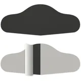 Fersenloch Schutz und Reparatur (HEEL HOLE PREVENTER von Trainer Armour) Patches zum Einkleben. Verhindert und repariert Löcher an der Ferse. Für Sneaker und Schuhe mit Mesh-Gewebe. (Schwarz, 2 Stk.)