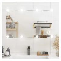 VidaXL Wandspiegel mit LED-Leuchten 50x80 cm Glas Rechteckig
