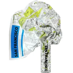 Crumpled City San Francisco Landkarte
