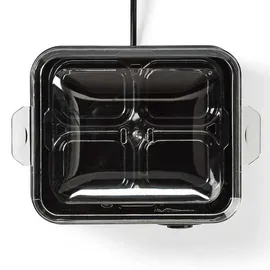 Nedis Eierkocher 8 Eier + Messbecher Aluminium/Schwarz