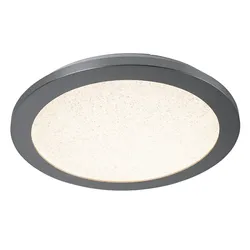 LED Deckenleuchte, dimmbar Crushed Ice Optik, D 30cm