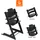 Stokke Set Tripp Trapp® Schwarz mit Baby Set, Schwarz