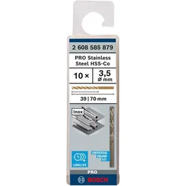 Bosch Metallbohrer HSS-Co DIN 338 3,5 x 39 x 70 mm 10 Stück