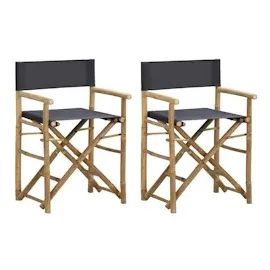 vidaXL Regiestuhl 45 x 60 x 88 cm dunkelgrau klappbar