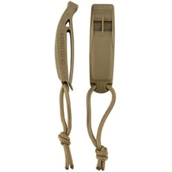 Brandit Signalpfeife Signal Whistle Molle 2er Pack camel