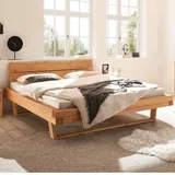 Balkenbett Echtholzbett geölt in modernem Design