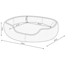 dehner lieblinge Dehner Kuschelbett Sammy, oval,