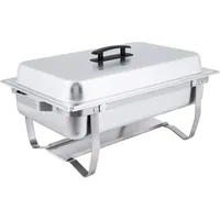 BC-ELEC - F433-1 Speisenwärmer Buffetwärmer GN1/1 bain marie mit Deckel, 60x37x29cm
