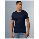 Trigema T-Shirt aus Baumwolle/Elastan«, (1 tlg.), blau