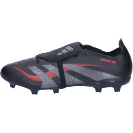 adidas Predator League Fold-Over Tongue FG/MG Fußballschuhe - Core Black/Grey Four/Lucid Red 44