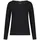 Marc Cain Damen Regular Fit Langarmshirt Langarmshirts +E 48.35 J03, Einfarbig, Gr. 42 (Herstellergröße: 5), Schwarz (Black 900) - 42