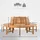 deluke Baumbank 200 x 200 x 89,5 cm Braun