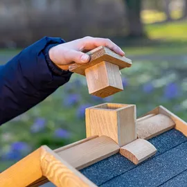 BooGardi Vogelhaus mit Kette - Auswahl: graues Dach