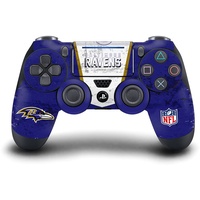 Head Case Designs Offizielle NFL Banner Baltimore Ravens Vinyl Haut Gaming Aufkleber Abziehbild Abdeckung kompatibel mit Sony Playstation 4 PS4 DualShock 4 Controller
