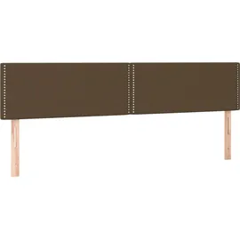 vidaXL Boxspringbett mit Matratze Dunkelbraun 180x200 cm Stoff