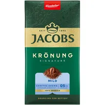 Jacobs Krönung MILD Kaffee, gemahlen, Arabicabohnen mild, 500,0 g