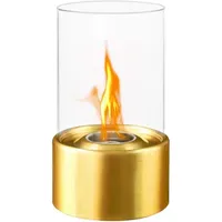 Frankystar - Marsiglia - Bioethanol-Tischkamin f�r drinnen und drau�en �16 x H27 cm, goldfarben