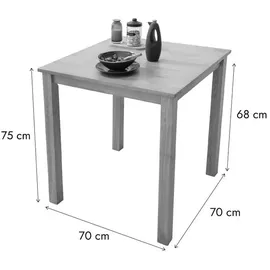 woodroom Kota 70 x 75 x 70 cm braun