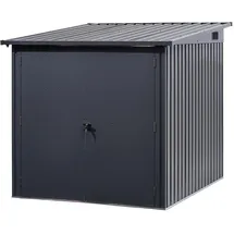 Floraworld Fahrradgarage für 3 Fahrräder anthrazit 164 x 204 x 145/163 cm