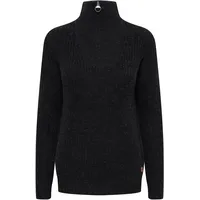 Oxmo OXNancy Damen, Strickpullover Troyer Grobstrick Pullover Troyer Kragen