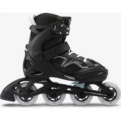 Inline Skates Kinder Fitness FIT3 größenverstellbar schwarz/khaki 35/38