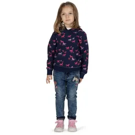 Salt and Pepper Kapuzensweatshirt AOP glitter Horse mit kuscheliger Innenseite blau 104