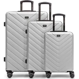 Redolz Essentials 07 Koffer-Set 3-tlg. grau/silber
