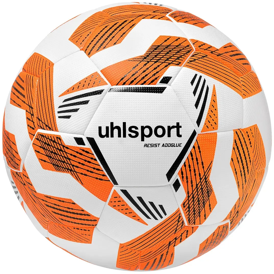 Fußball UHLSPORT "Fußball Resist Addglue" Gr. 5, weiß (weiß, fluo orange, schwarz), Bälle, Herren, 5, Fußball