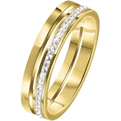 Lucardi Ringe Stahl Gold - 50mm Herren 