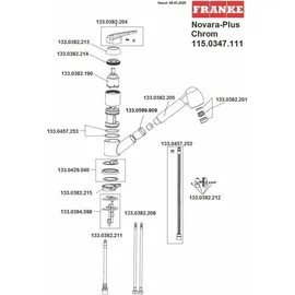 Franke Novara Plus chrom 115.0347.111