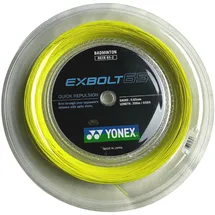 Yonex BG Exbolt 65 Badminton-Schnur, gelb, 200 m